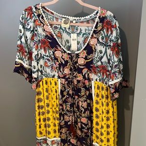 NEW Vintage Anthropologie Unicorn Dress Lilka LARGE